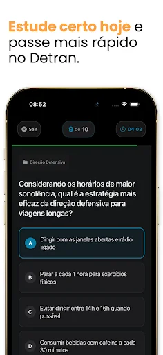 Simulado Detran 2026: Mag-ensayo Para sa Lisensya sa Brazil - Screenshot 5
