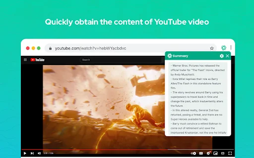 Summary for Youtube: AI Summarizer – I-download ang Chrome Extension - Screenshot 2