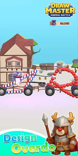 I-download ang Draw & Smash Animal Cars 3D – Labanan ang mga Kaaway - Screenshot 2