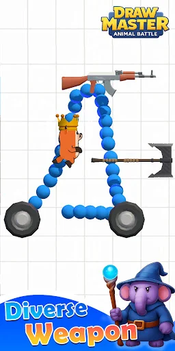 I-download ang Draw & Smash Animal Cars 3D – Labanan ang mga Kaaway - Screenshot 4
