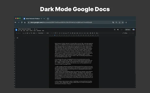 Dark Mode Google Docs: I-download ang Pinakamahusay na Dark Theme - Screenshot 1