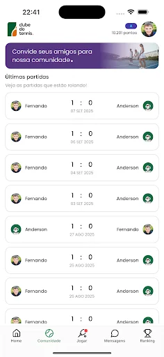 I-download ang Clube do Tennis – Ang Pinakamahusay na Tennis Community - Screenshot 4