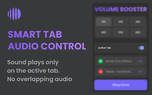 Volume Booster 600% – Palakasin ang Audio sa Chrome nang Libre - Screenshot 4