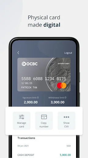 I-download ang OCBC Business App – Pamahalaan ang Pondo nang Ligtas - Screenshot 6