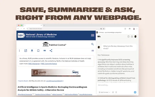 Liminary: Ang Ultimate Knowledge Management Extension para sa PC - Screenshot 2