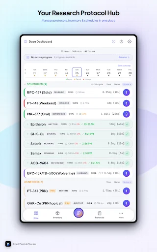 I-download ang Smart Peptide Tracker – Subaybayan ang Iyong Progress - Screenshot 9