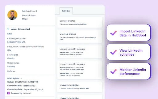 Hublead: I-connect ang LinkedIn sa HubSpot sa 1-Click – Libre - Screenshot 4