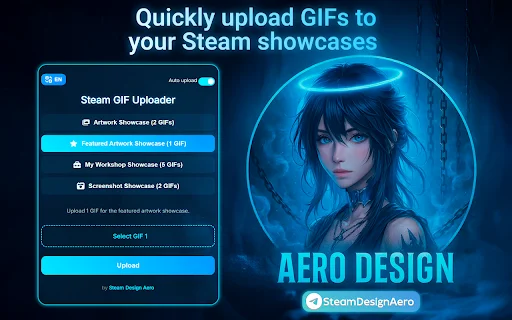 I-download ang Steam GIF Uploader – Awtomatikong GIF Showcase - Screenshot 1