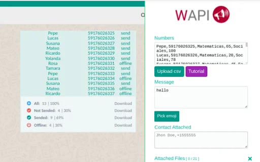 I-download ang WAPI FREE – Jaguar: Pinakamahusay na WA Sender Tool - Screenshot 1