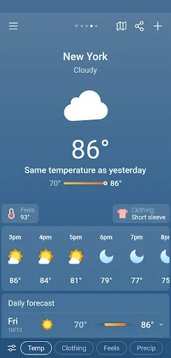 I-download ang Weather & Clima – Tumpak na Weather App Ngayon - Screenshot 11