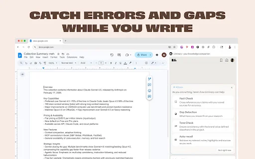 Liminary: Ang Ultimate Knowledge Management Extension para sa PC - Screenshot 4