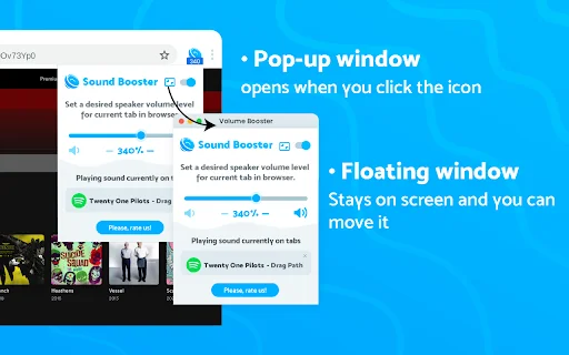 Sound Booster Chrome: Palakasin ang Volume ng Browser (600%) - Screenshot 5