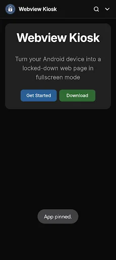 I-download ang Webview Kiosk – Gawing Fullscreen Web App ang Android - Screenshot 2
