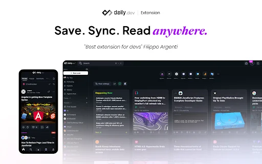 daily.dev: Ang Pinakamahusay na News Feed para sa mga Developer - Screenshot 5