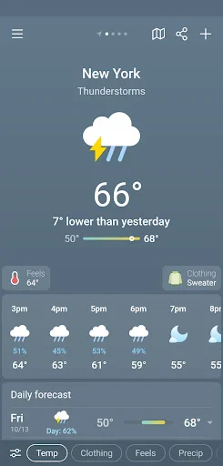 I-download ang Weather & Clima – Tumpak na Weather App Ngayon - Screenshot 18