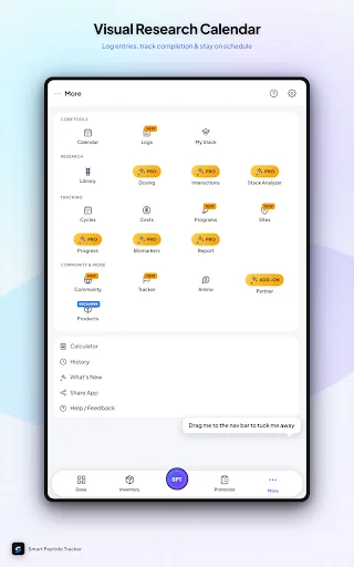 I-download ang Smart Peptide Tracker – Subaybayan ang Iyong Progress - Screenshot 13