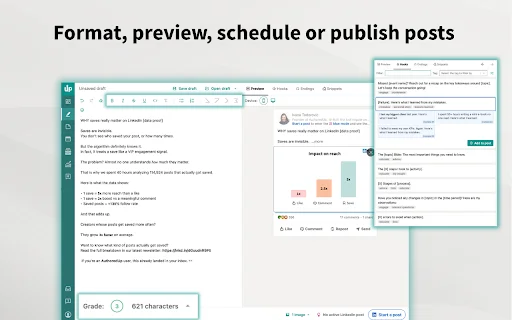 AuthoredUp: Pinakamahusay na LinkedIn Tool para sa Content Creators - Screenshot 2