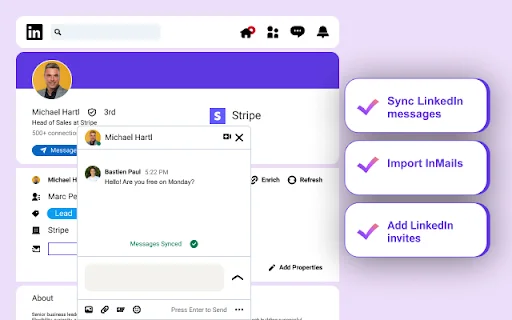 Hublead: I-connect ang LinkedIn sa HubSpot sa 1-Click – Libre - Screenshot 3