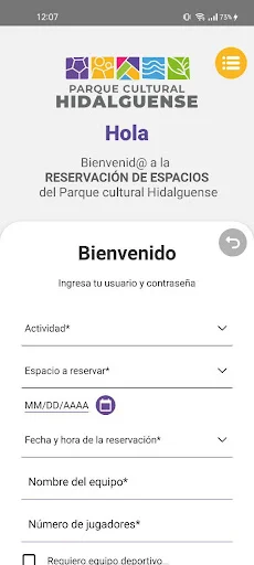 I-download ang Parque Cultural Hidalguense – Mag-book ng Space App - Screenshot 3