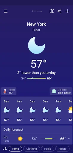 I-download ang Weather & Clima – Tumpak na Weather App Ngayon - Screenshot 5