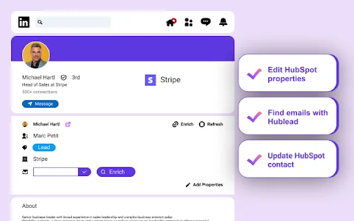 Hublead: I-connect ang LinkedIn sa HubSpot sa 1-Click – Libre - Screenshot 5