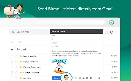 I-download ang Bitmoji Chrome Extension – Gawing Mas Masaya ang Chat - Screenshot 3