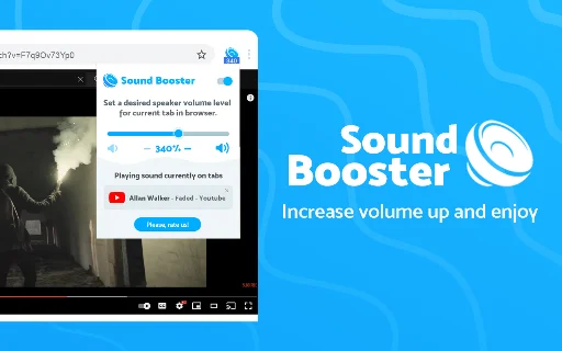 Sound Booster Chrome: Palakasin ang Volume ng Browser (600%) - Screenshot 1