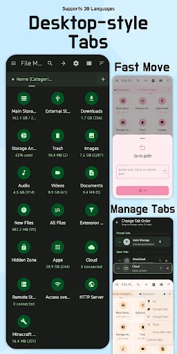 I-download ang File Manager Tab – Explorer: Mabilis at Pro - Screenshot 1