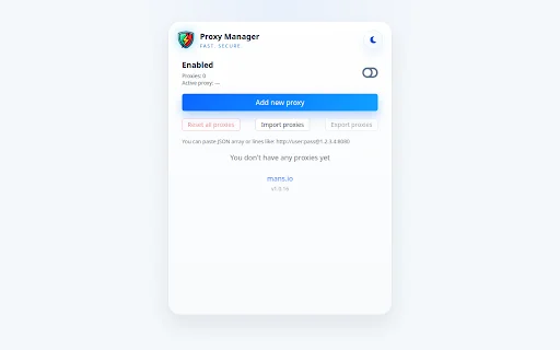 Proxy Manager: Mabilis at Madaling Proxy Switcher para sa Browser - Screenshot 5