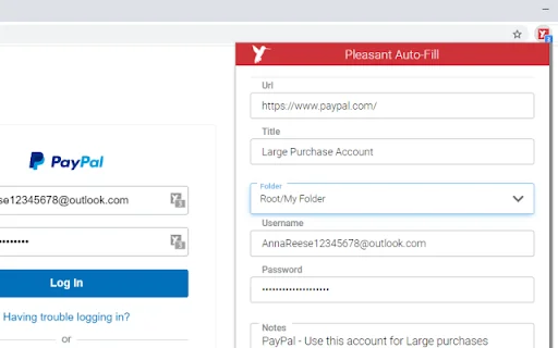 I-download ang Pleasant Password Server Auto-Filler – Secure na Login - Screenshot 1