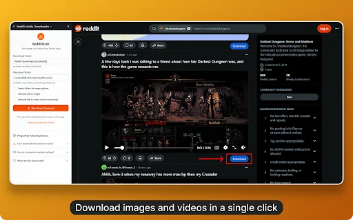 Downloader for Reddit: I-download ang Video at Larawan – Libre - Screenshot 1