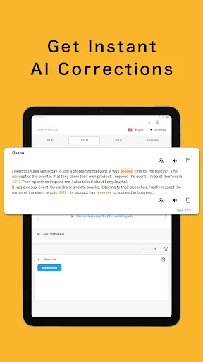 I-download ang LangJournal: AI Language Diary para sa Pag-aaral - Screenshot 10