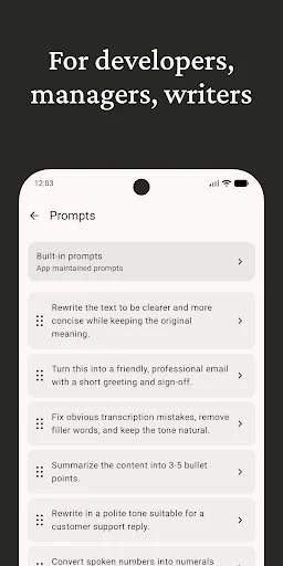 I-download ang Whisperian: AI Voice to Text – Mabilis na Dictation - Screenshot 6