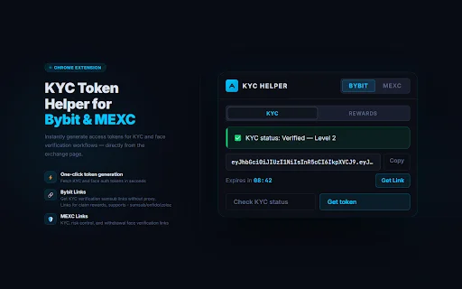 I-download ang KYC Helper – Kumuha ng KYC Tokens nang Mabilis - Screenshot 1