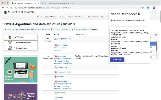 I-download ang Moodle Downloader – Bulk Moodle File Downloader - Screenshot 1