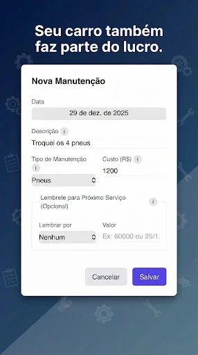 I-download ang Roda Lucro – Pinakamadaling Financial Manager para sa Drivers - Screenshot 3