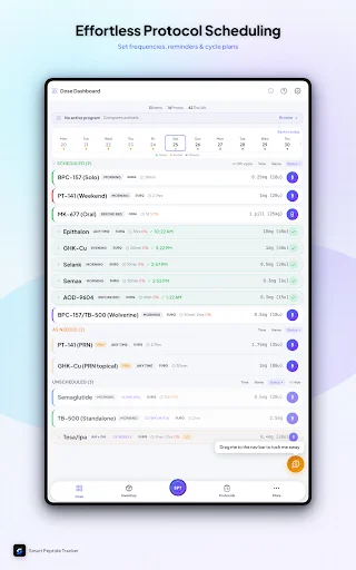 I-download ang Smart Peptide Tracker – Subaybayan ang Iyong Progress - Screenshot 18