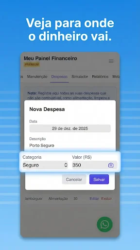 I-download ang Roda Lucro – Pinakamadaling Financial Manager para sa Drivers - Screenshot 4