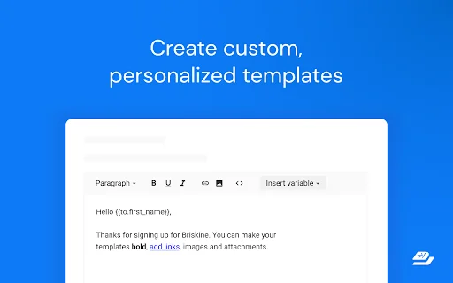 Briskine: Pabilisin ang Pagsagot sa Email – I-download ang Extension - Screenshot 3