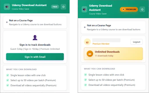 Udemy Downloader: I-download ang Iyong Udemy Courses nang Madali - Screenshot 2