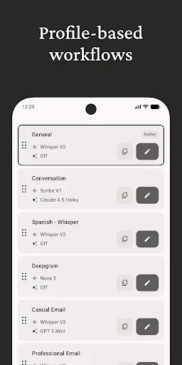 I-download ang Whisperian: AI Voice to Text – Mabilis na Dictation - Screenshot 3