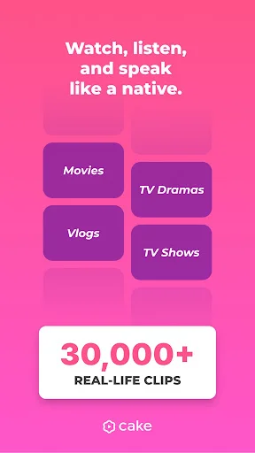 I-download ang Cake: Matuto ng English at Korean nang Libre! - Screenshot 2