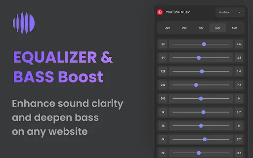 Volume Booster 600% – Palakasin ang Audio sa Chrome nang Libre - Screenshot 3