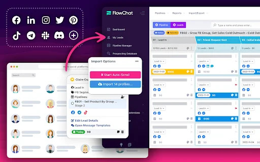I-download ang FlowChat – Pinakamahusay na Chat Management Tool - Screenshot 1