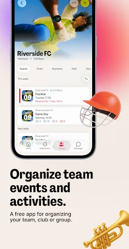 I-download ang Spond: Pinakamahusay na Sports Team Management App - Screenshot 2