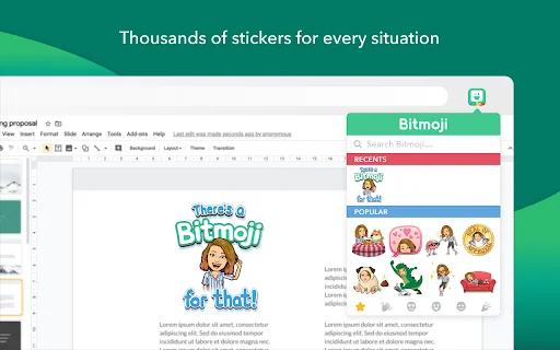 I-download ang Bitmoji Chrome Extension – Gawing Mas Masaya ang Chat - Screenshot 2
