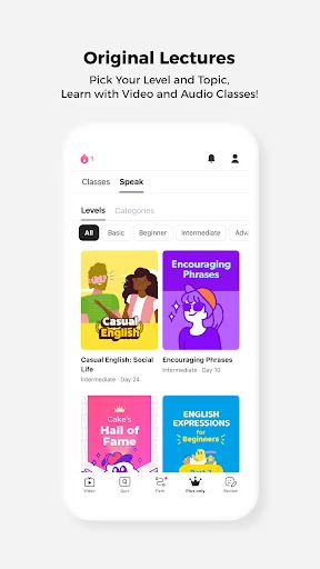 I-download ang Cake: Matuto ng English at Korean nang Libre! - Screenshot 8