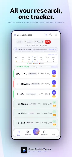 I-download ang Smart Peptide Tracker – Subaybayan ang Iyong Progress - Screenshot 6