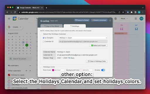 I-download ang G-calize: Gawing Makulay ang Google Calendar - Screenshot 5