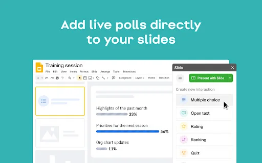 I-download ang Slido para sa Google Slides – Gawing Interactive ang Presentation - Screenshot 2